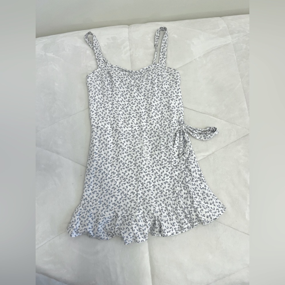 Hollister white floral romper
